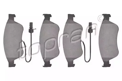 Комплект тормозных колодок, дисковый тормоз TOPRAN купить