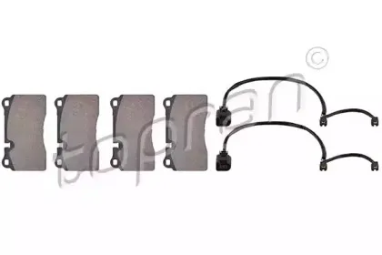 Комплект тормозных колодок, дисковый тормоз TOPRAN купить