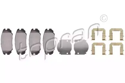 Комплект тормозных колодок, дисковый тормоз TOPRAN купить