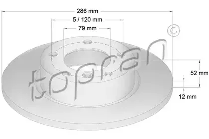Тормозной диск TOPRAN купить
