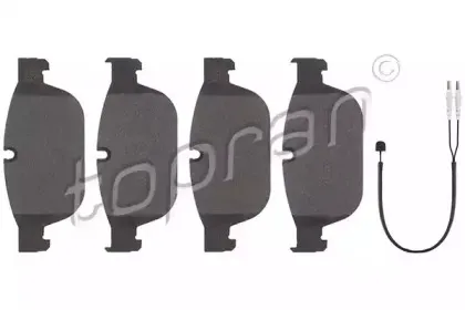 Комплект тормозных колодок, дисковый тормоз TOPRAN купить