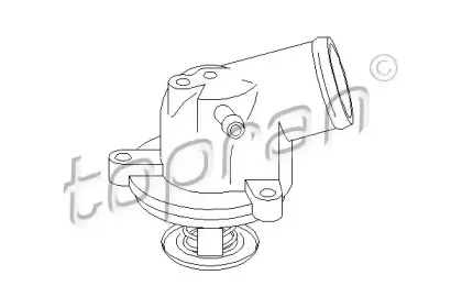 Термостат, охлаждающая жидкость TOPRAN купить