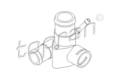 Фланец охлаждающей жидкости TOPRAN купить