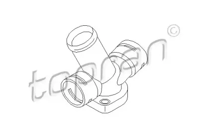 Фланец охлаждающей жидкости TOPRAN купить