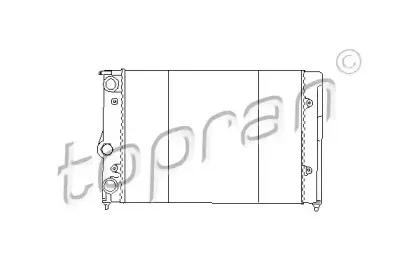 Радиатор, охлаждение двигателя TOPRAN купить