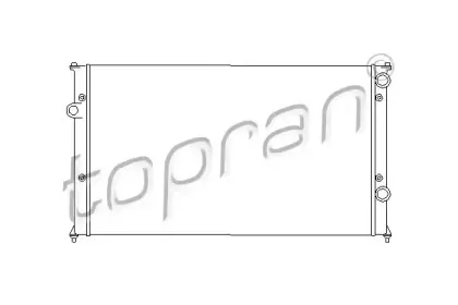 Радиатор, охлаждение двигателя TOPRAN купить