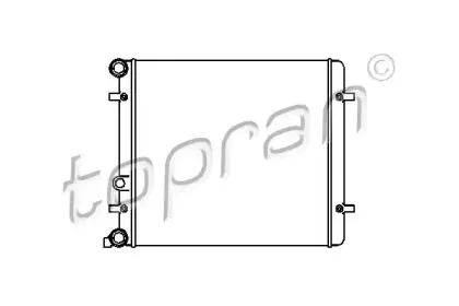 Радиатор, охлаждение двигателя TOPRAN купить
