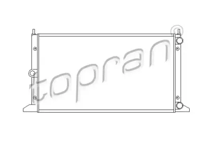 Радиатор, охлаждение двигателя TOPRAN купить