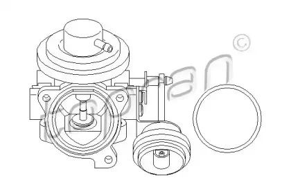 Клапан возврата ОГ TOPRAN купить