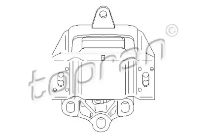 Подвеска, ступенчатая коробка передач TOPRAN купить