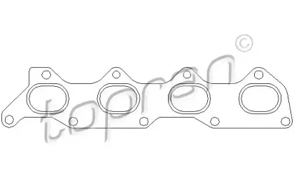 Прокладка, выпускной коллектор TOPRAN купить