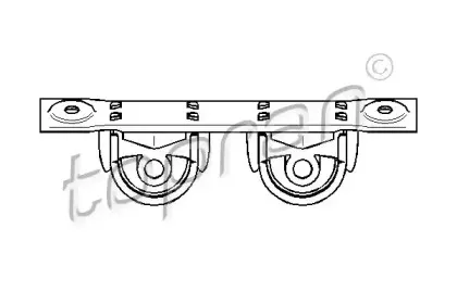 Кронштейн, глушитель TOPRAN купить