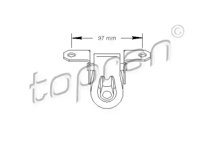 Кронштейн, глушитель TOPRAN купить