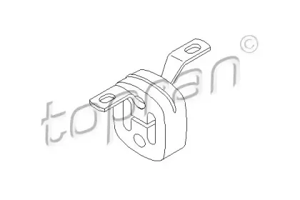 Кронштейн, глушитель TOPRAN купить