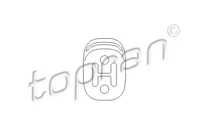 Кронштейн, глушитель TOPRAN купить
