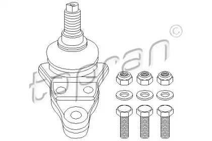 Несущий / направляющий шарнир TOPRAN купить