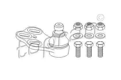 Несущий / направляющий шарнир TOPRAN купить