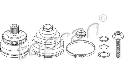 Шарнирный комплект, приводной вал TOPRAN купить