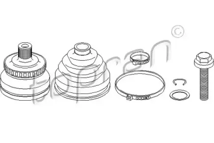 Шарнирный комплект, приводной вал TOPRAN купить