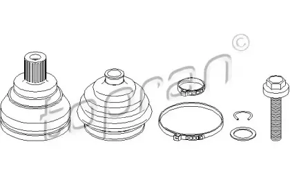 Шарнирный комплект, приводной вал TOPRAN купить
