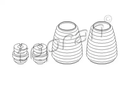Пылезащитный комплект, амортизатор TOPRAN купить