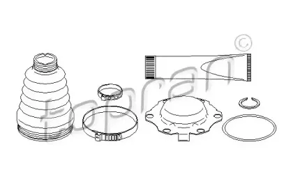Комплект пылника, приводной вал TOPRAN купить