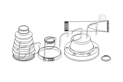 Комплект пылника, приводной вал TOPRAN купить