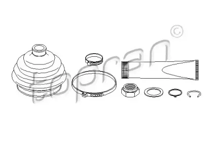 Комплект пылника, приводной вал TOPRAN купить