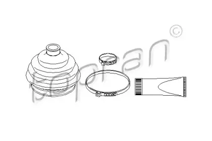 Комплект пылника, приводной вал TOPRAN купить