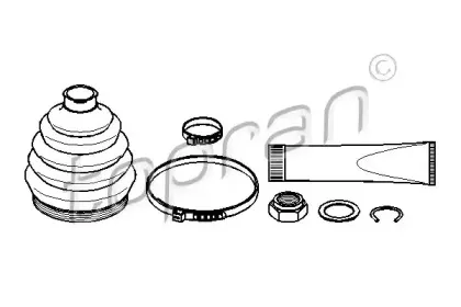 Комплект пылника, приводной вал TOPRAN купить