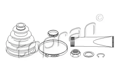 Комплект пылника, приводной вал TOPRAN купить