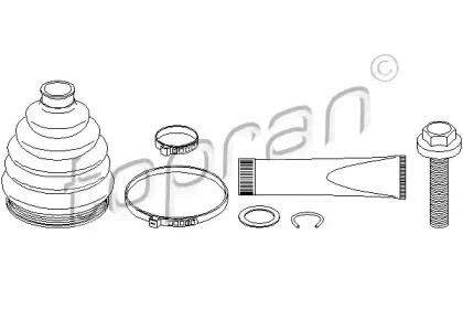 Комплект пылника, приводной вал TOPRAN купить