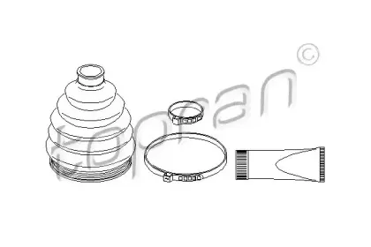 Комплект пылника, приводной вал TOPRAN купить