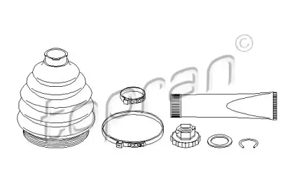 Комплект пылника, приводной вал TOPRAN купить