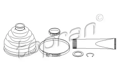 Комплект пылника, приводной вал TOPRAN купить