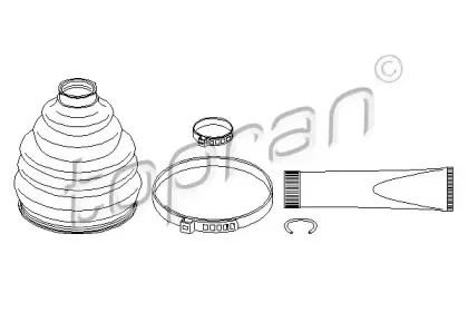 Комплект пылника, приводной вал TOPRAN купить