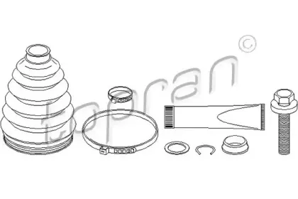 Комплект пылника, приводной вал TOPRAN купить
