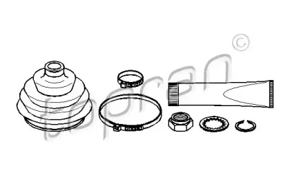 Комплект пылника, приводной вал TOPRAN купить