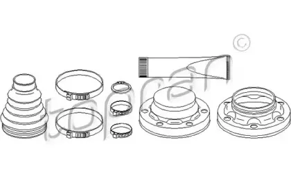 Комплект пылника, приводной вал TOPRAN купить