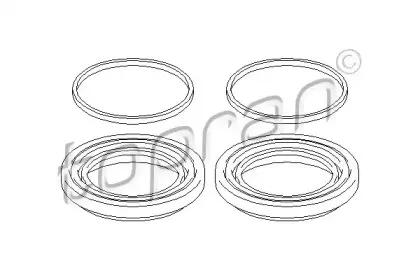 Ремкомплект, тормозной суппорт TOPRAN купить