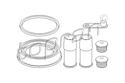 Ремкомплект, тормозной суппорт TOPRAN купить