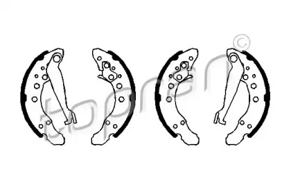 Комплект тормозных колодок TOPRAN купить
