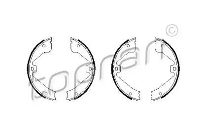 Комплект тормозных колодок, стояночная тормозная система TOPRAN купить