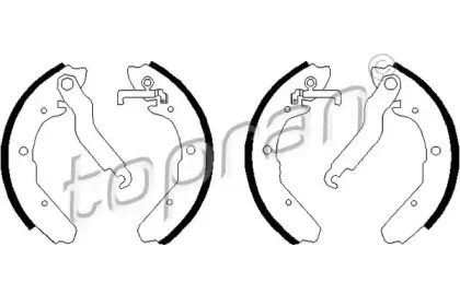 Комплект тормозных колодок TOPRAN купить