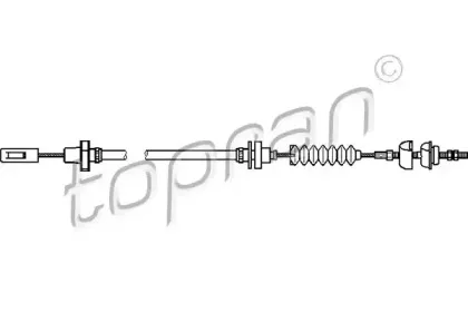 Трос, управление сцеплением TOPRAN купить