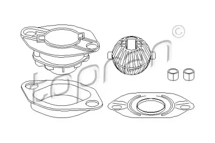 Ремкомплект, рычаг переключения TOPRAN купить