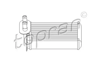 Теплообменник, отопление салона TOPRAN купить