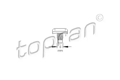 Зажим, молдинг / защитная накладка TOPRAN купить