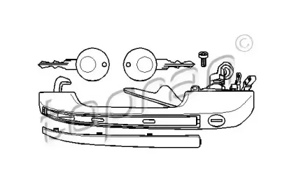 Ручка двери TOPRAN купить