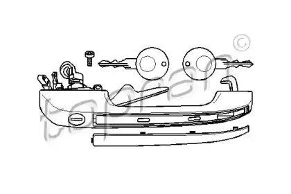 Ручка двери TOPRAN купить